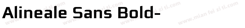 Alineale Sans Bold字体转换